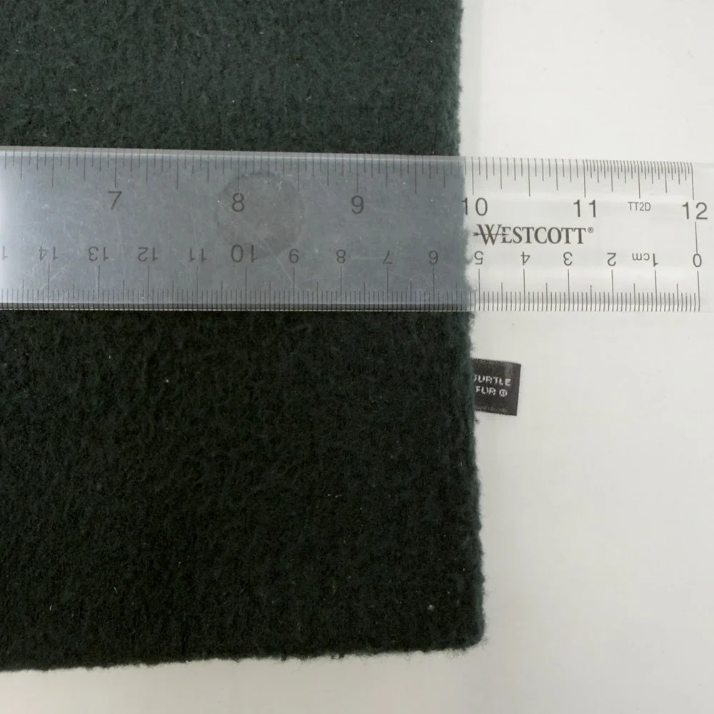 Vtg Turtle Fur Fleece Neck Warmer Gaiter Forest Green Acrylic‎ Winter Ski Mask